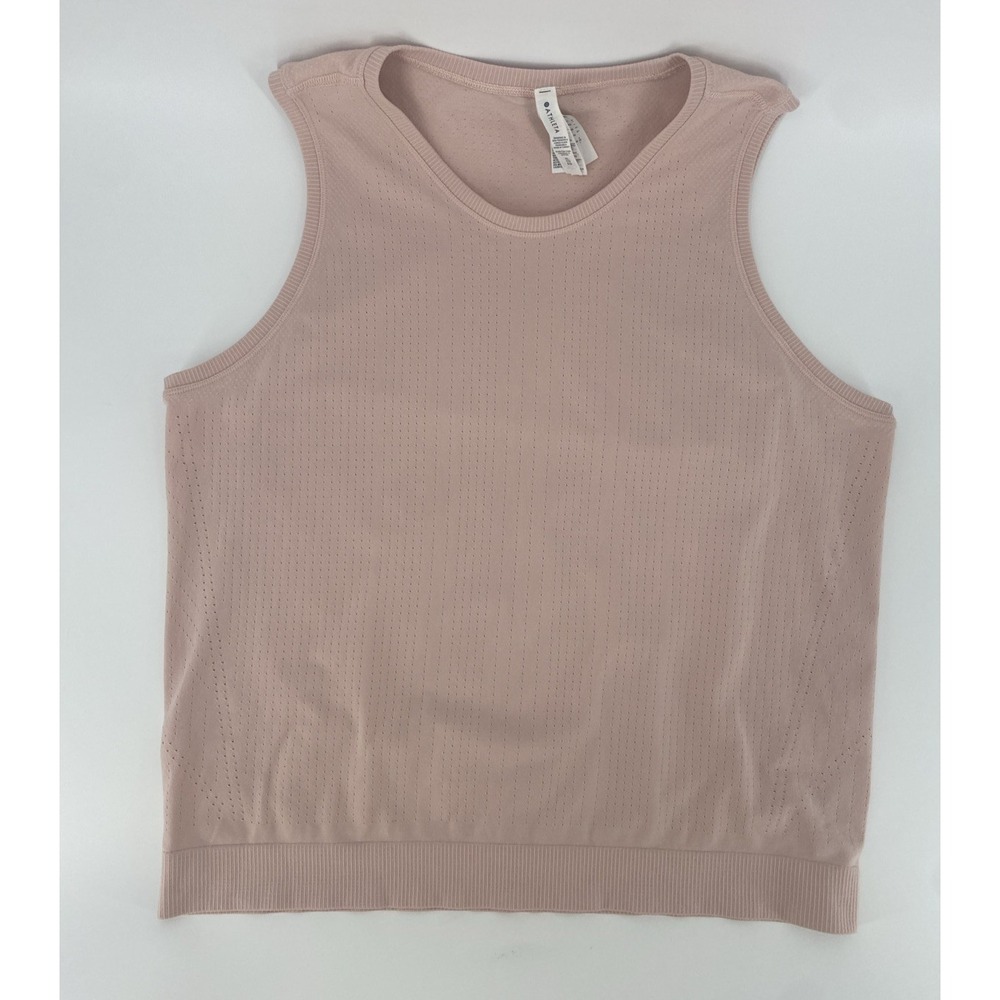 ATHLETA In Motion Tank Sleeveless Camisole Lightweight Yoga Blush Pink Womens XL